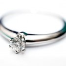TIFFANY & Co. Platinum .20ct Diamond Engagement Ring