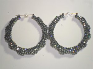 Swarovski Crystal Bamboo Earrings Black Diamond On Sale Lowest Price