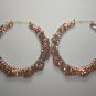 Swarovski Pink Rain Bamboo Earrings