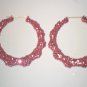 Bamboo Hoop Bling Bling Earrings Pink Buy 1 Get 1 Free Mix or MatchFrom TheiLLLines