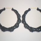 Bamboo Hoop Bling Bling Earrings Multi-Colored Buy 1 Get 1 Free Mix or Match