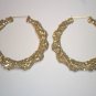 Bamboo Hoop Bling Bling Earrings Gold Buy 1 Get 1 Free Mix or Match