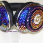 Beats Studio Over Ear Headphones made with Blue Iridescent Swarovski Elements