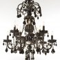 Maria Theresa Black 12 Light Chandelier 28x30  BLOWOUT