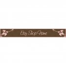 Elegant Leaves Pink & Brown Store Banner