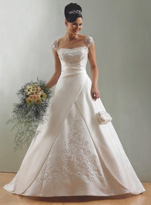 Custom made wedding dress