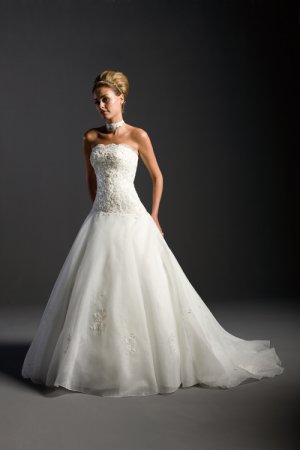 Custom made wedding dress