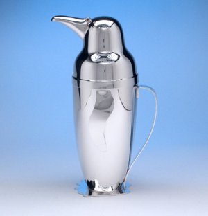 Penguin cocktail shaker