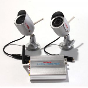 KARE Outdoor Wireless Security Camera Kit with Receiver and Audio