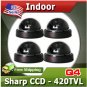 KARE Lot 4 CCTV Security Camera 3.6mm Lens, SHARP CCD, 420TVL, 64° Viewing Angle