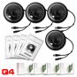 KARE Lot 4 CCTV Security Camera 3.6mm Lens, SHARP CCD, 420TVL, 64° Viewing Angle