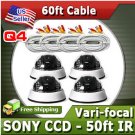 KARE Lot 4 Indoor Vari-focal 480TVL Security IR Camera w/ SONY CCD + 60FT Cable