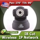 Wireless WiFi IP Internet Pan Tilt Camera Two-way Audio IR Cut View via Mobile