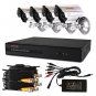 Kare 4 CH Security DVR with Internet/Mobile Viewing and 4 Outdoor Day Night Cameras and 500GB HDD
