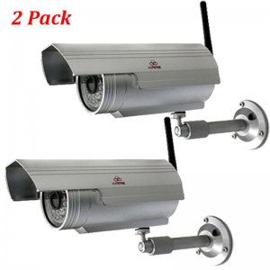 2x KARE N7205JV Wireless WiFi Ip Network Camera Waterproof Outdoor IR Night Vision