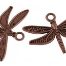 Vintage Dragonfly Charm Pendant Bulk Lot of 5