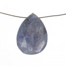 Faceted Iolite Briolette Gemstone Bead