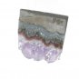 Amethyst Geode Slice #1 Undrilled for Wire Wrap Jewelry