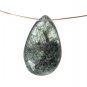 Faceted Rutilated Quartz Gemstone Briolettes set of 2