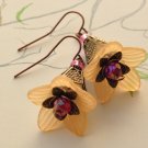 Flower Earrings - Peach