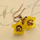 Flower Earrings - Yellow