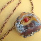 Agate Geode Druzy Necklace