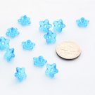 Aqua Flower Bead Pack of 24