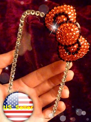 Iphone 4s 4 Bling 3D Case Crystal Hello Kitty Red big Bow Clear cover Verizon 4