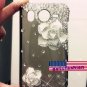 New HTC Inspire 4G Bling Phone White Flower Crystal Diamond Hard Back Case 3D