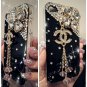 New 3D Iphone 4s 4 Bling Crystal Black CoCo Logo black Hard back case Verizon 4