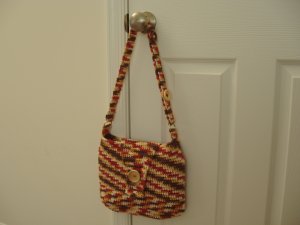 Handbag purse tote coral adjustable strap