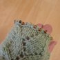 Wrister fingerless gloves beaded knitted