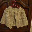 Handmade cape shawl capelet crocheted wool Handmade cape shawl capelet crocheted wool