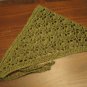 Cotton Triangular head scarf kerchief crocheted