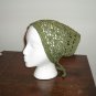 Cotton Triangular head scarf kerchief crocheted