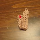 Cotton Crochet Bracelet Ladybug Button Cotton Crochet Bracelet Ladybug Button