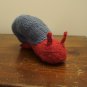 Knit snail plush