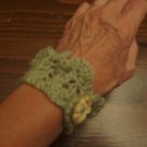 Knit bracelet sage green
