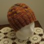 Hat knit child's autumn colors