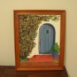 Mediterranean door oil painting original.