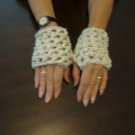 Handmade crocheted fingerless gloves, wristers wool Handmade crocheted fingerless gloves, wristers wool