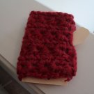 Fingerless Gloves, garnet, crocheted mohair Fingerless Gloves, garnet, crocheted mohair