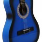 Blue Acoustic Guitar + Extra Strings + Pick