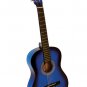 Blue Acoustic Guitar + Extra Strings + Pick