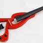 Red Electric Violin Full Size 4/4 + Bow + Rosin + Bag + Amp Cable + Headphone