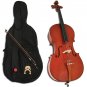 Natural Handmade Cello + Bow + Case + Bridge + Rosin
