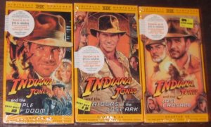 New-The Indiana Jones Trilogy [VHS tapes]