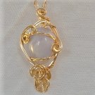  Clearance Sale!  Angel's Breath, Blue Lace Agate in 14k Gold Filed wire
