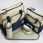 Multi-functions Baby Tote Nappy Bags (1 set 5 pcs, 2 bags & 3 accessories)