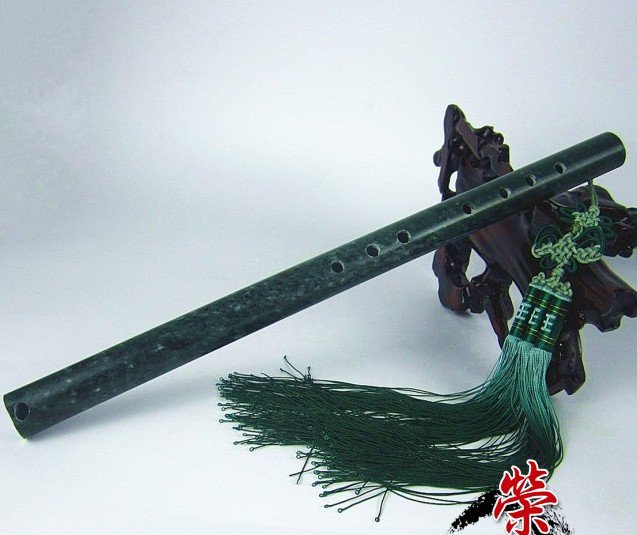 Rare Handmade Carved jade flute*Gemstone(A1)